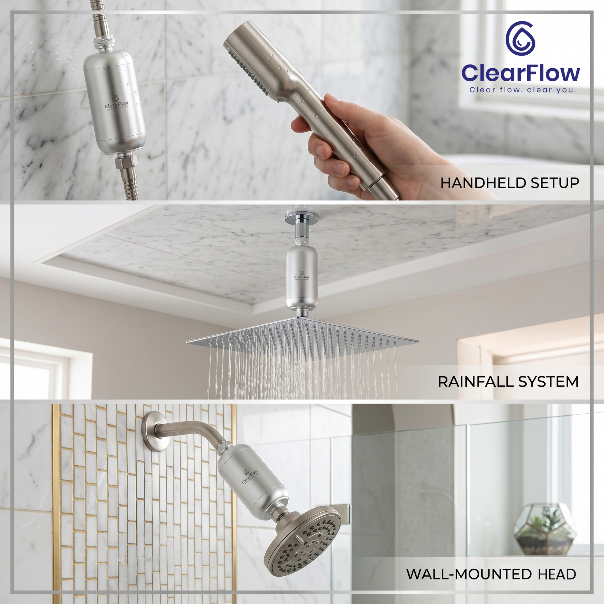 ClearFlow Dual-Flow Shower Filter